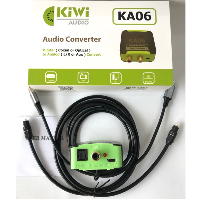 BỘ CHUYỂN ĐỔI ÂM THANH KIWI DIGITAL SANG ANALOG KA – 06 CAO CẤP