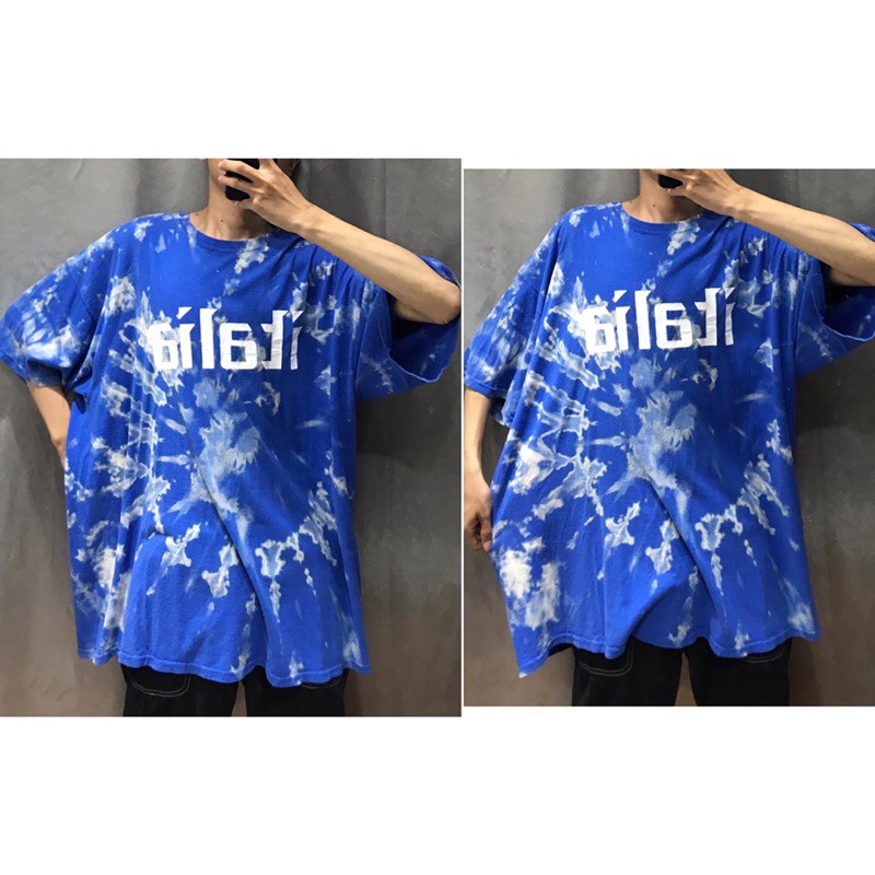 2HAND - ÁO THUN MỸ TIEDYE LOANG MÀU XANH DƯƠNG PHẦN 2/7 CỰC KỲ đẹp OVERSIZE UNISEX DÁNG RỘNG THỤNG