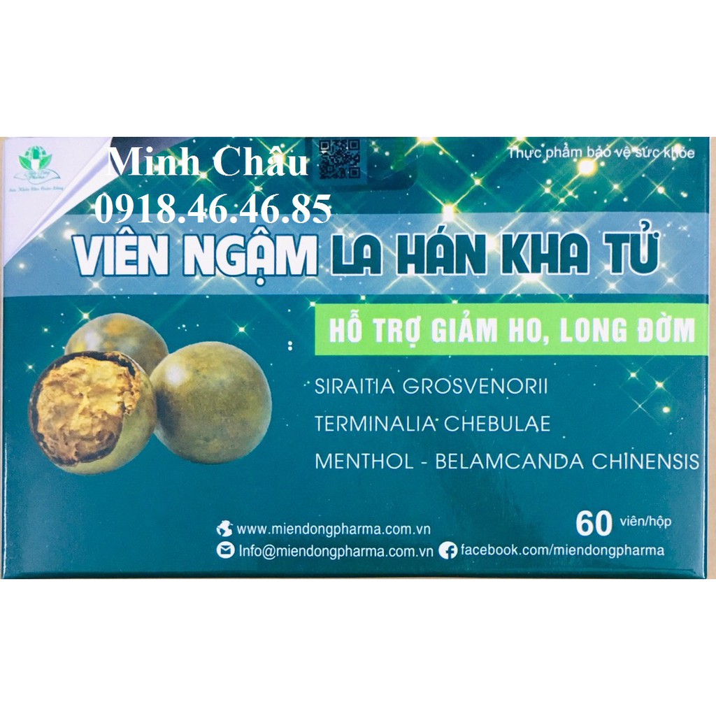 Viên ngậm la hán kha tử giảm ho, khàn tiếng