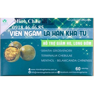 Viên ngậm la hán kha tử giảm ho, khàn tiếng