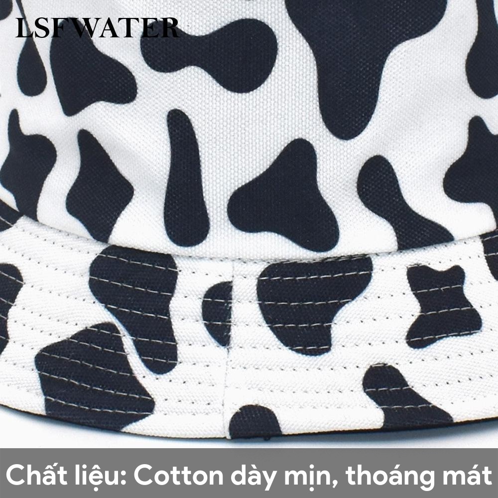 Mũ bucket bò sữa phong cách cho các bạn tuổi Teen, Mũ tai bèo Bò sữa thời trang trẻ trung cá tính - SVFM11a