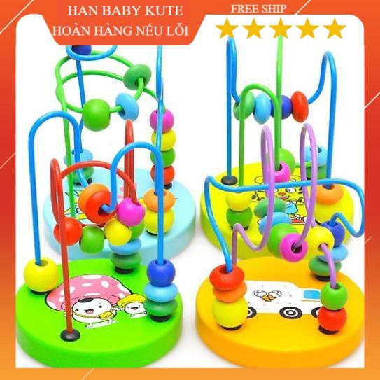 MÊ CUNG LUỒN HẠT- ĐỒ CHƠI GỖ TRÍ TUỆ CHO BÉ YÊU