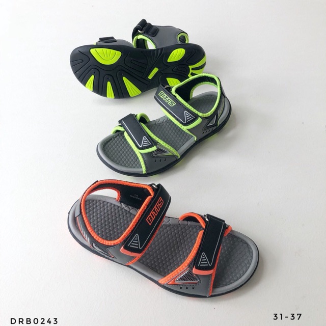 Sandal bé trai BlTIS 28-37 ❤️FREESHIP❤️ Dép quai hậu học sinh đế cao su hai quai dán DRB024302