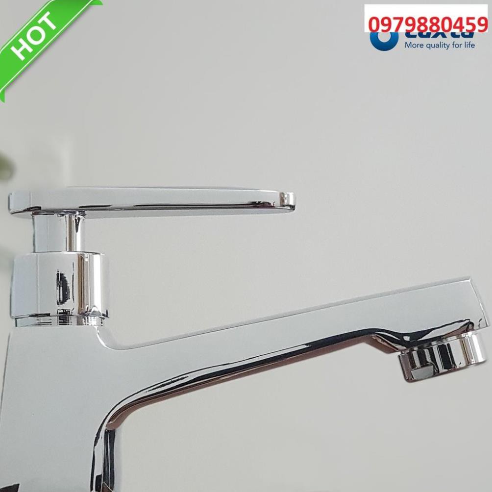 Vòi lavabo rửa mặt Cao cấp gạt Luxta L1114T3, bảo hành 03 năm