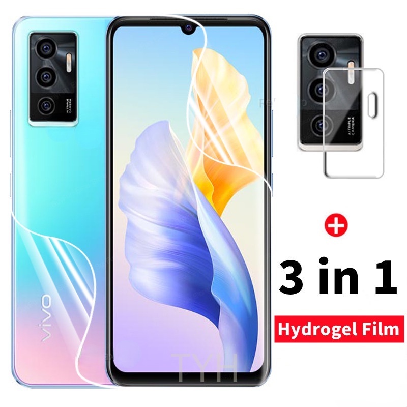 Kính cường lực bảo vệ camera trước và sau 3 trong 1 cho Vivo V23E V 23E V23 E 5G TYH