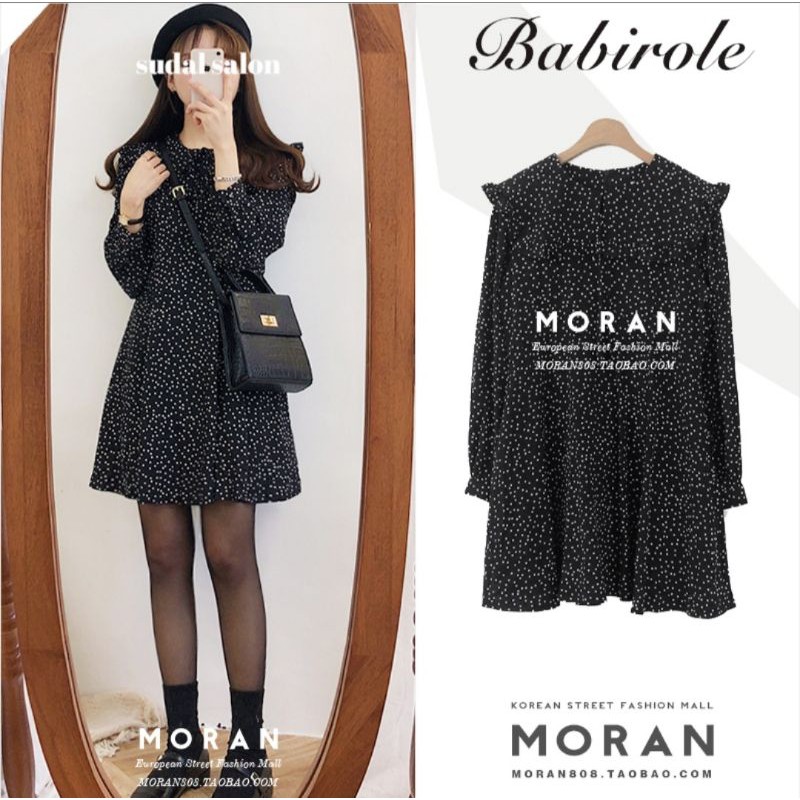 Váy MORAN dáng baby doll xinh xắn có ảnh thật