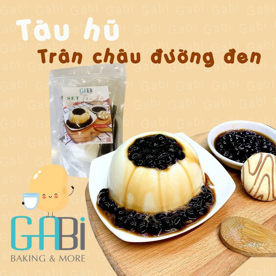 Set nguyên liệu tàu hũ trân châu đường đen (5-6 hũ)