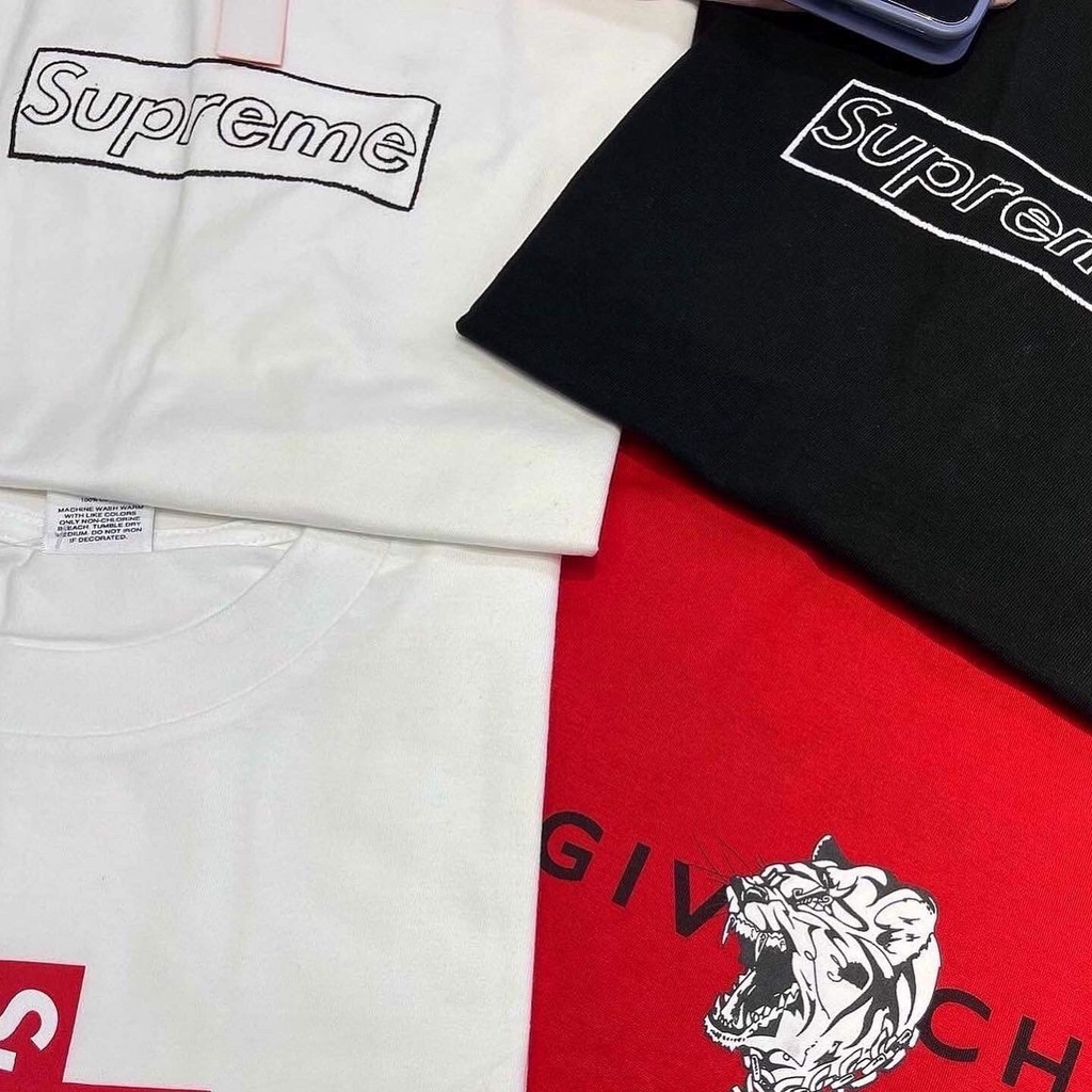 SUPREME TEE - Áo Supreme Kaws Chalk Logo