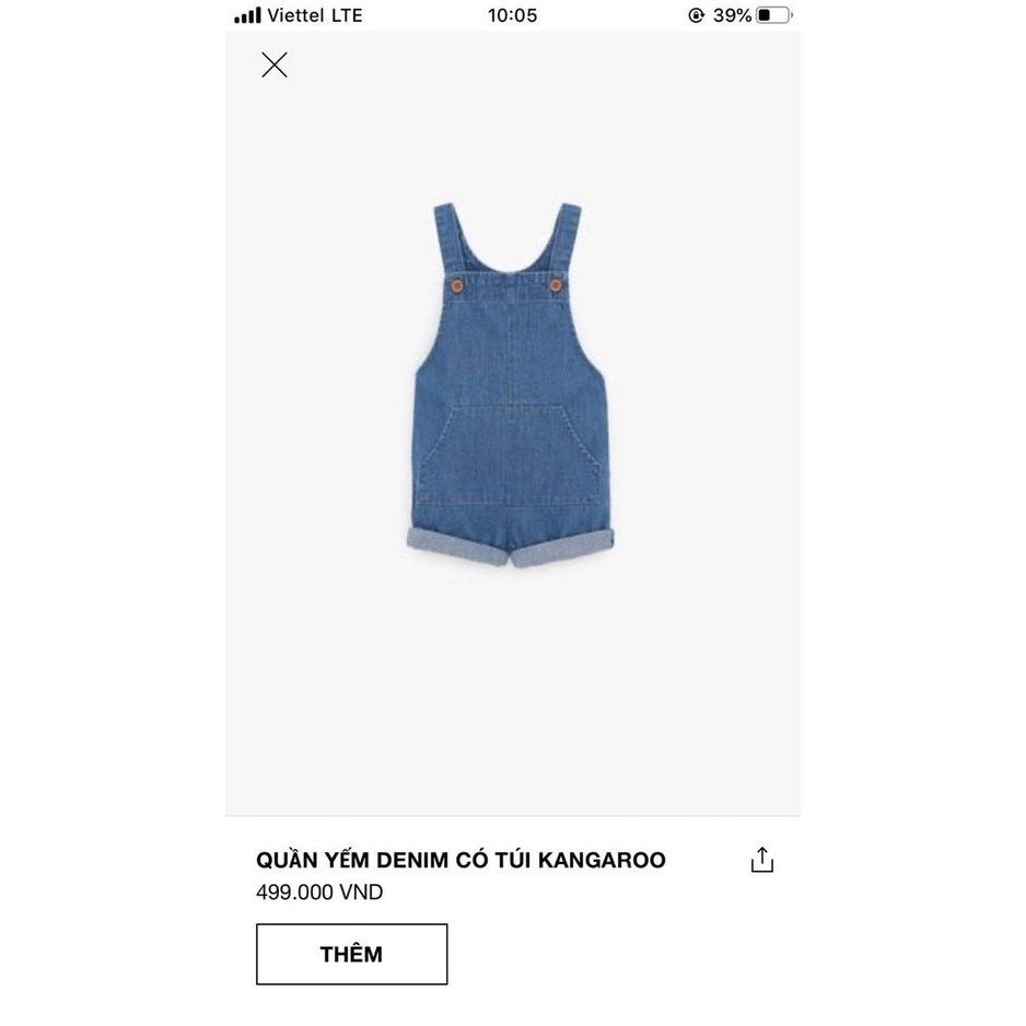 Yếm Demi có túi kiểu Kangaroo