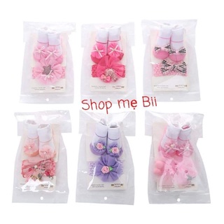 Combo 3 set băng đô bé gái sơ sinh