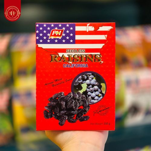 Nho khô đen nhập khẩu Mỹ Raisins 250g