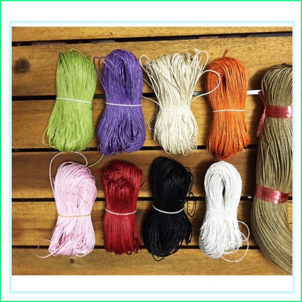 10m dây cói làm vòng tay handmade size 1 mm
