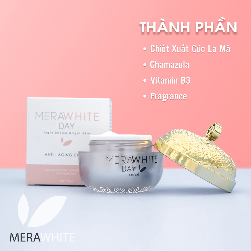 Kem dưỡng trắng da chống lão hóa mờ nám MeraWhite - Dung tích 18ml