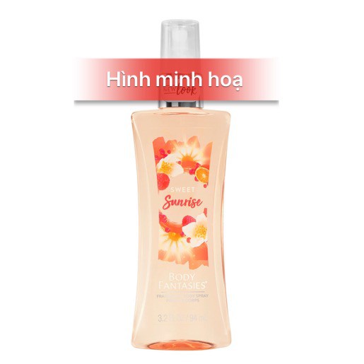 Set 4 chai nuớc hoa xịt toàn thân Body Fantasies Signature USA.