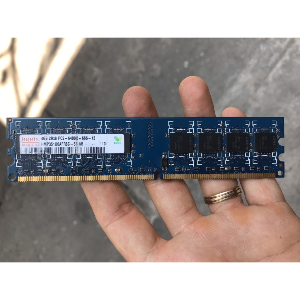 ram cho máy tính bàn ddr2 SK Hynix 4gb 800 bus 6400 pc2 decktop PC memory hiếm sưu tầm