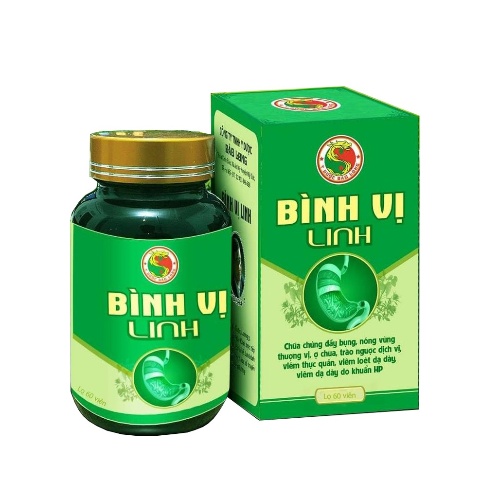 Viên uống Bình vị linh Y dược Bảo Long - Hỗ trợ điều tri đau dạ dày, trào ngược, ợ hơi khó tiêu