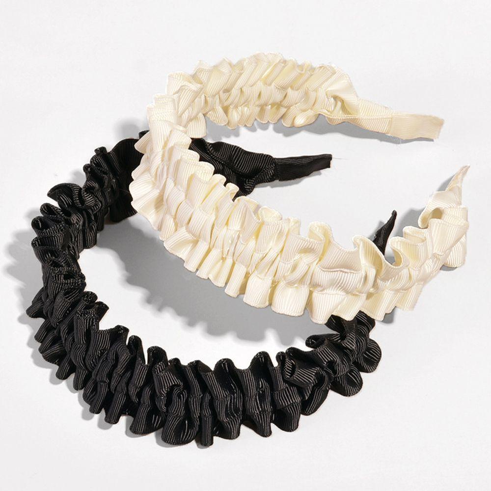 Băng Đô Cài Tóc Màu Trắng Đen Ngọt Ngào WMES15H Cho Nữ