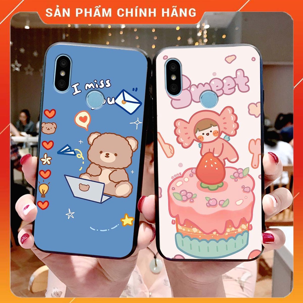 Ốp lưng Xiaomi REDMI 6 PRO / MI A2 LITE in hình Gấu xinh xắn, Bò sữa đáng yêu,  ĐẸP -  RẺ - XINH - ĐỘC ĐÁO