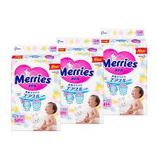 [Hà Nội]Bỉm Merries Dán/Quần Nội Địa Nhật Cộng Miếng (Date Mới) NB96/ S88/ M68/ L58/ M64/L50/Xl44/ Xxl28