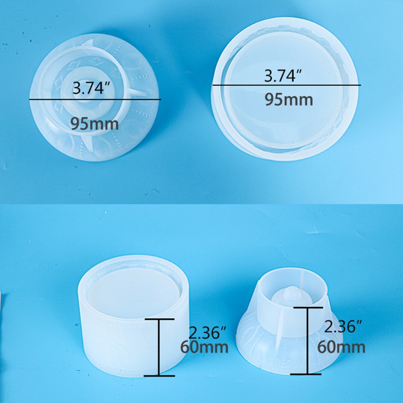 Khuôn silicon dùng làm hộp đựng trang sức bằng epoxy resin DIY