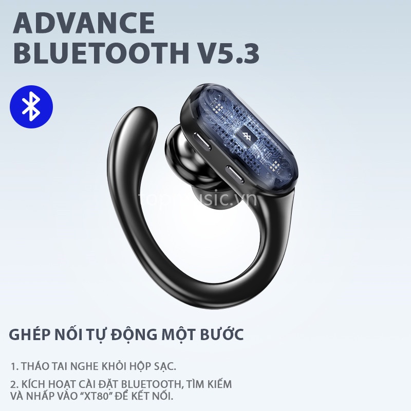 Tai nghe Bluetooth 5.3 thể thao không dây LENOVO THINKPLUS XT80 với màn hình LED chống ồn IPX5 có micrô TWS