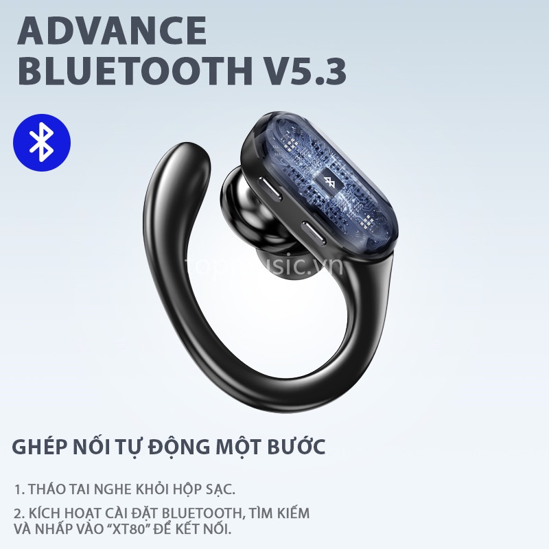 Lenovo Tai nghe không dây 5.3 bluetooth Lenovo XT80 phong cách thể thao Bass chống nước với micrô