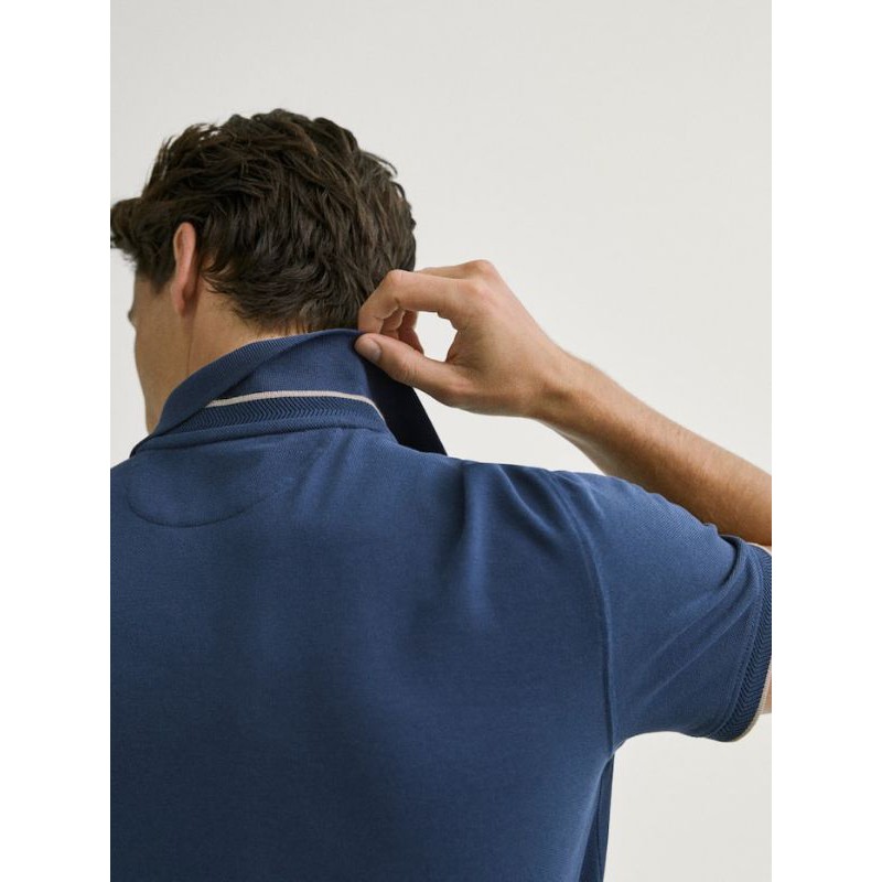 Áo nam polo viền tay cổ