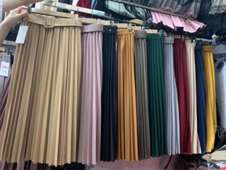 Chân váy xếp li( 3 loại vải khác nhau)