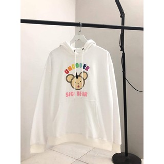 ÁO HOODIE UNCOVER GẤU TICI UNISEX (ĐEN, TRẮNG)