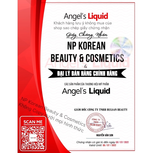 Lăn nách mờ thâm, dưỡng trắng da Angel's Liquid Glutathione plus Niacinamide 60ml