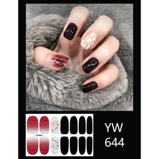 Bộ sticker án móng tay in hình trang trí 3D dễ thương Nail wrap
