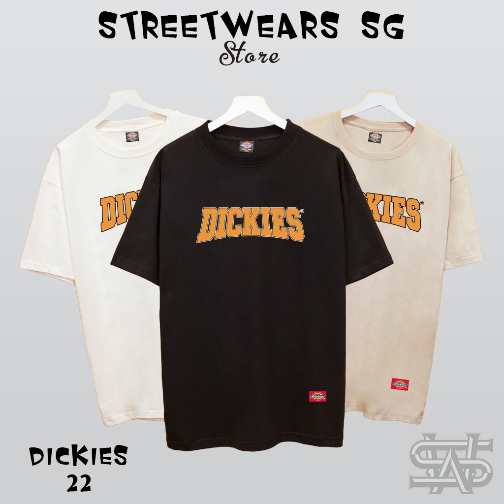 Áo Thun Dickies Logo Cam form rộng -T-Shirt Dickies cao cấp-DK22-Streetwears SG