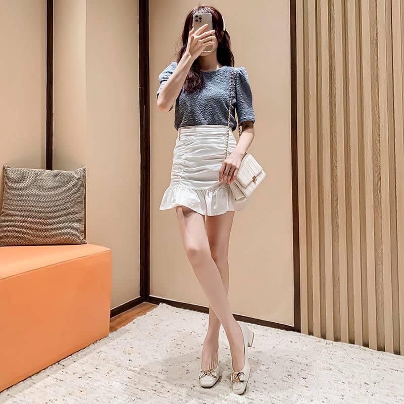 Giày búp bê phối xích