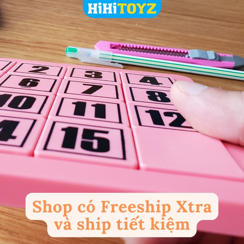 Klotski Bảng Trượt Số Từ Tính cho bé, Đồ chơi xếp số nam châm giáo dục sớm cho trẻ HiHiTOYZ