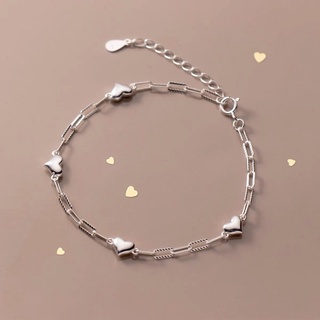 Vòng tay bạc 925 CAO CẤP dạng bi đốt charm tròn lucky đơn giản dễ phối đồ dành cho nữ - Twinkle Silver