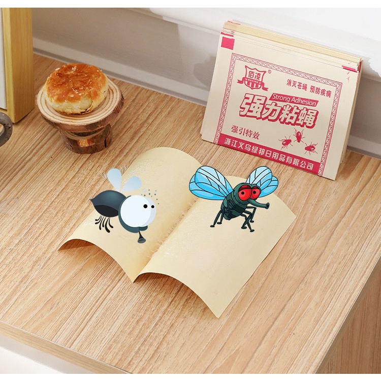 Keo Dính Ruồi Siêu Dính - Miếng Keo Dán Dính Ruồi Loại Tốt