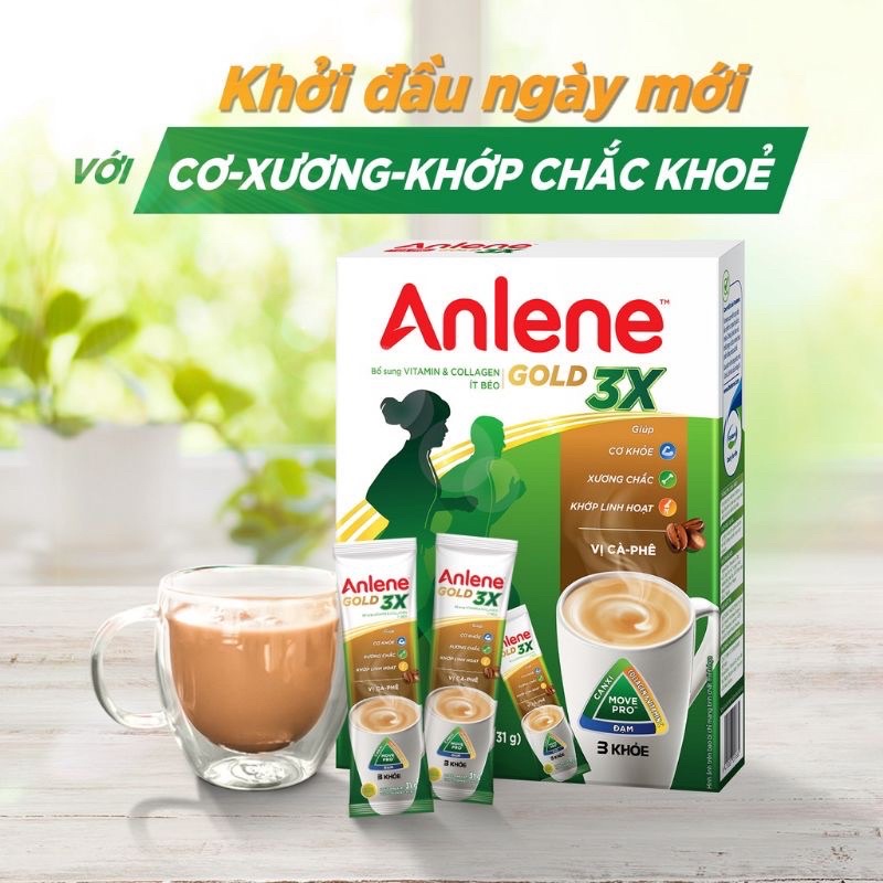 Sữa bột Anlene cafe hộp 310g chính hãng