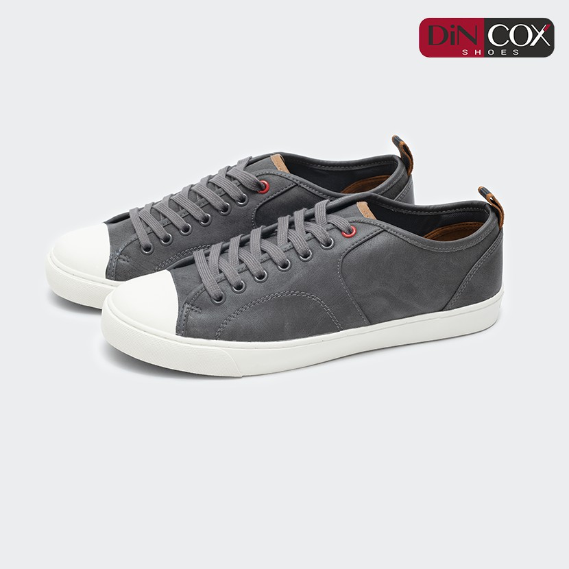 Giày Sneaker Da Nam DINCOX C11 Trẻ Trung, Năng Động Charcoal