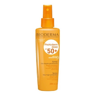 Xịt Chống Nắng Bioderma Photoderm Max SPF 50+ Spray Bảo Vệ Da Tối Đa 200ml