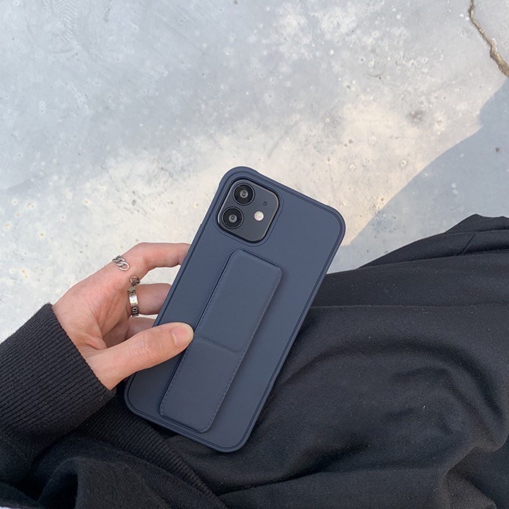 Ốp Điện Thoại TPU + PC Có Giá Đỡ Cho iPhone 1413 Pro Max 12 12 Pro Max 12 mini 11 6 7 8 Plus XS Max XR