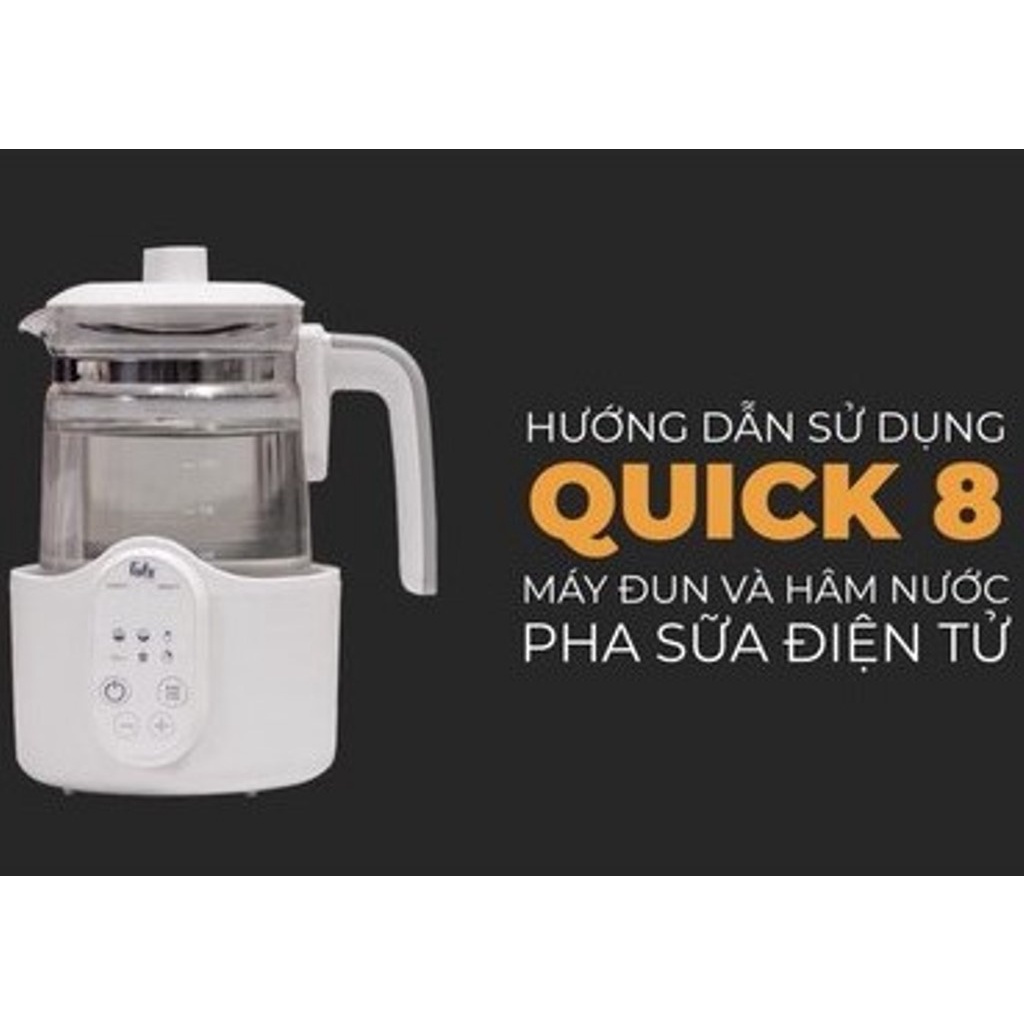 Máy đun và hâm nước pha sữa điện tử Fatzbaby Fatz QUICK 8 - FB3525TN (Bảo hành 12 tháng)
