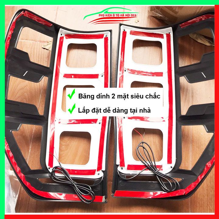 Ốp viền đèn pha hậu Ranger 2014-2021 Có Đèn Led chống trầy làm đẹp xe