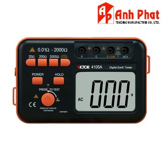 [ VICTOR 4105A ] Đồng hồ đo điện trở đất hiện số điện tử VICTOR 4105A chính hãng giá rẻ