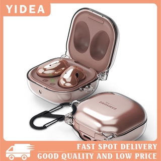 Vỏ Bảo Vệ Hộp Sạc Tai Nghe Samsung Galaxy Buds Live / Buds Pro Trong Suốt Chống Sốc Kèm Móc