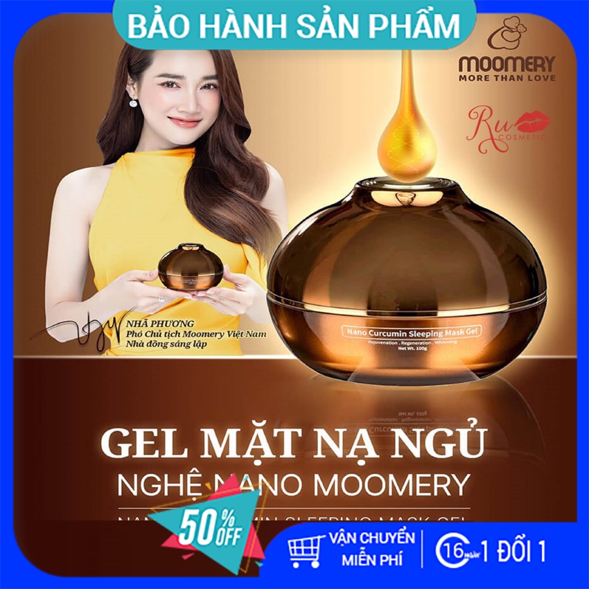 [CHÍNH HÃNG]Mặt Nạ Ngủ Tinh Nghệ - Nano Curcumin Sleeping Mask Gel Moomery-HOME DECOR