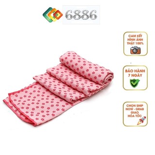 Khăn Trải Thảm Yoga 6886KTT01 Chất Liệu Microfiber Dày Chống Trượt Thấm Mồ Hôi Cao Cấp [Tặng Túi Đựng Khăn]