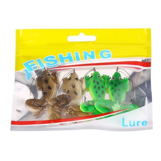 Set 4 Mồi Câu Cá Giả Ếch 3d 5.2g / 6cm