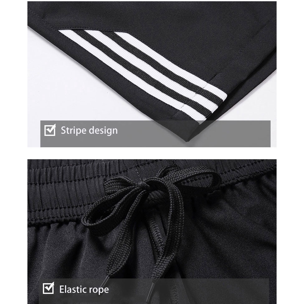 Quần short có túi khóa kéo phong cách thể thao size M-4XL dành cho nam
