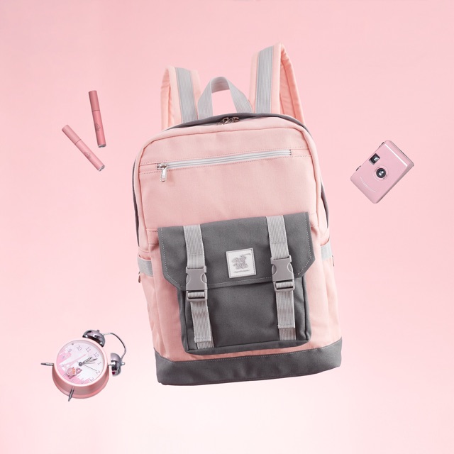 Có bảo hành] Balo Phối Khoá Thời Trang Vải Canvas Cao Cấp 6 Màu BINGO BACKPACK  - Chống Nước Có Ngăn Laptop Tote Talk