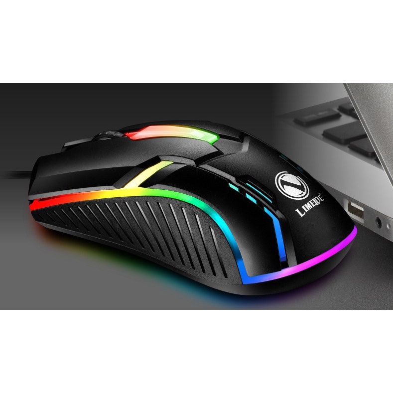 Bàn Phím Máy Tính Gaming Nút Tròn Chính Hãng Limei GTX300 Kèm Chuột Có Dây Chuyên Game Có Đèn LED Ấn Tượng
